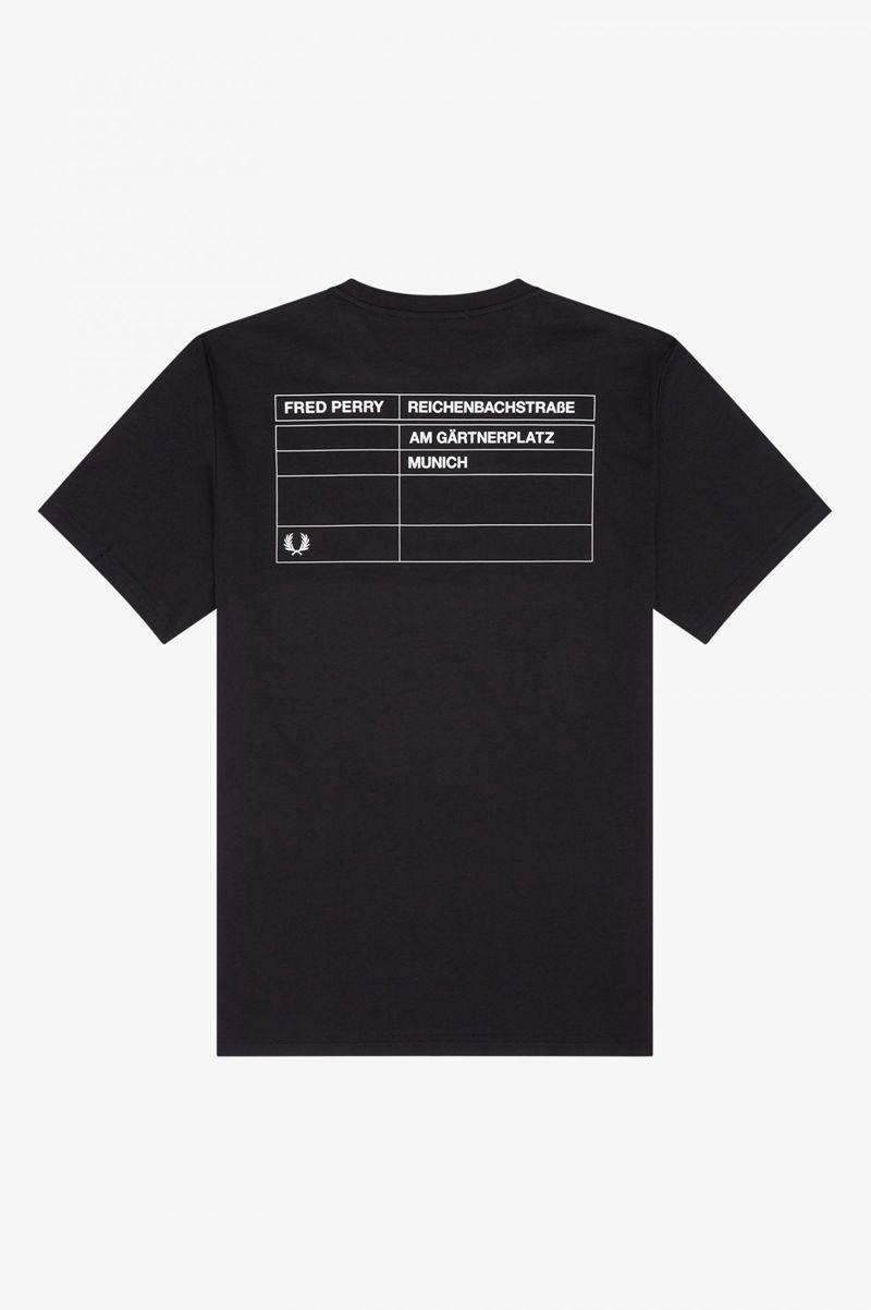 Black Fred Perry Munich Ringer Men's T Shirts | PH 1726YXFU